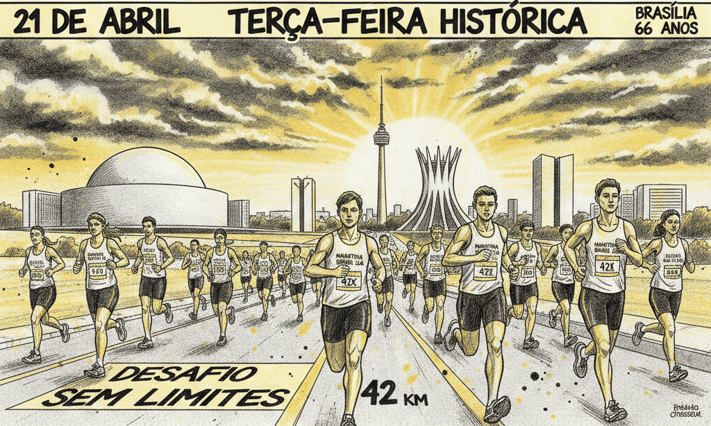 Brasília terá maratona numa terça-feira e desafio de 78 Km