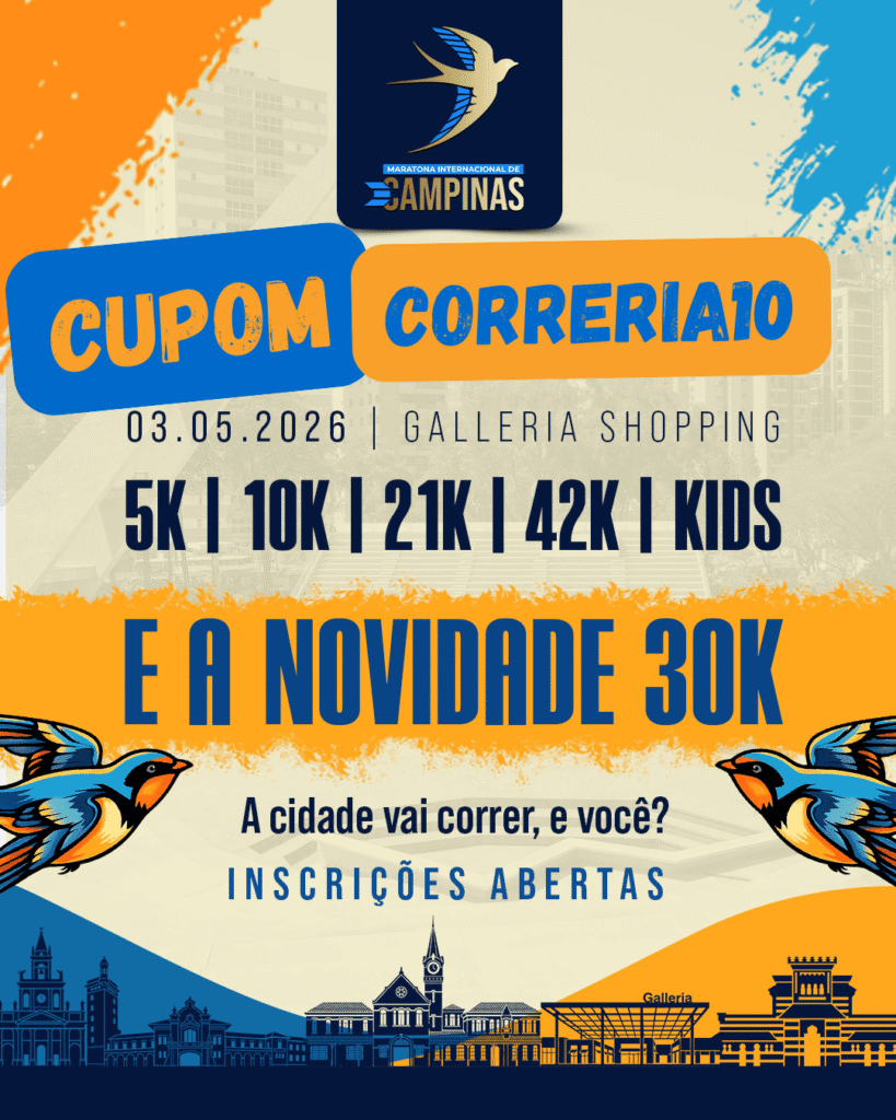 Campinas ganha nova Maratona com distância inédita de 30 km e largada no Galleria Shopping