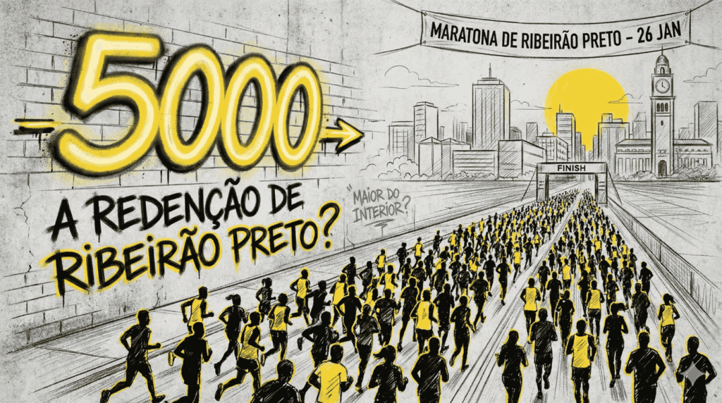 Maratona de Ribeirão Preto anuncia 5 mil inscritos e tenta apagar queda de 2025